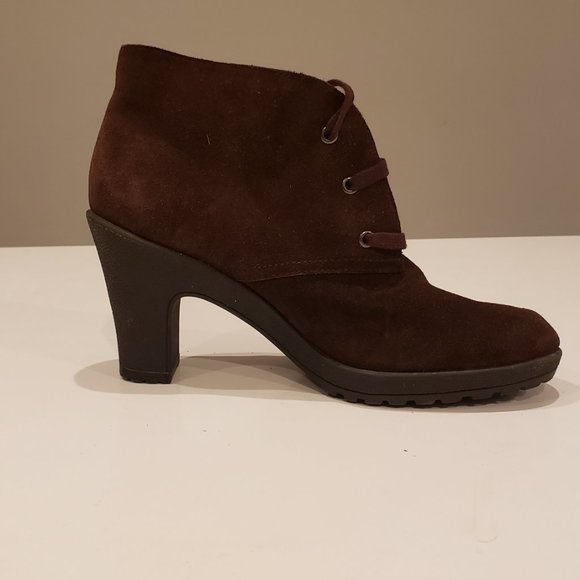 Aerosoles Chocolate Brown High Heel Desert boot - Picture 4 of 16